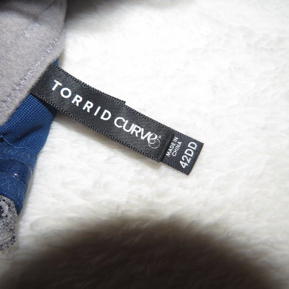 Torrid Curvy Blue Push Up Bra  887 - Picture 4 of 4